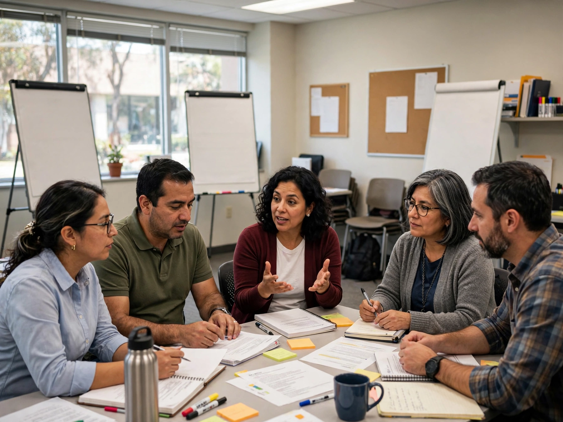 Educadores y facilitadores en taller de capacitación de CIJ