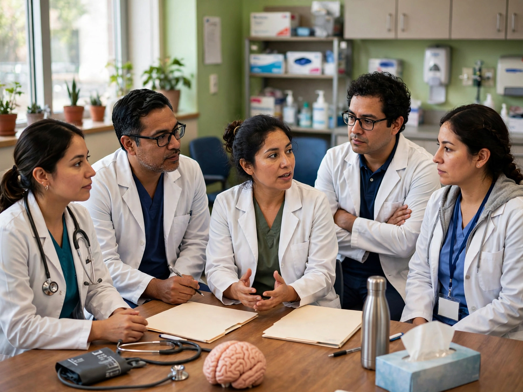 Equipo médico de CIJ en reunión interdisciplinaria para atención integral