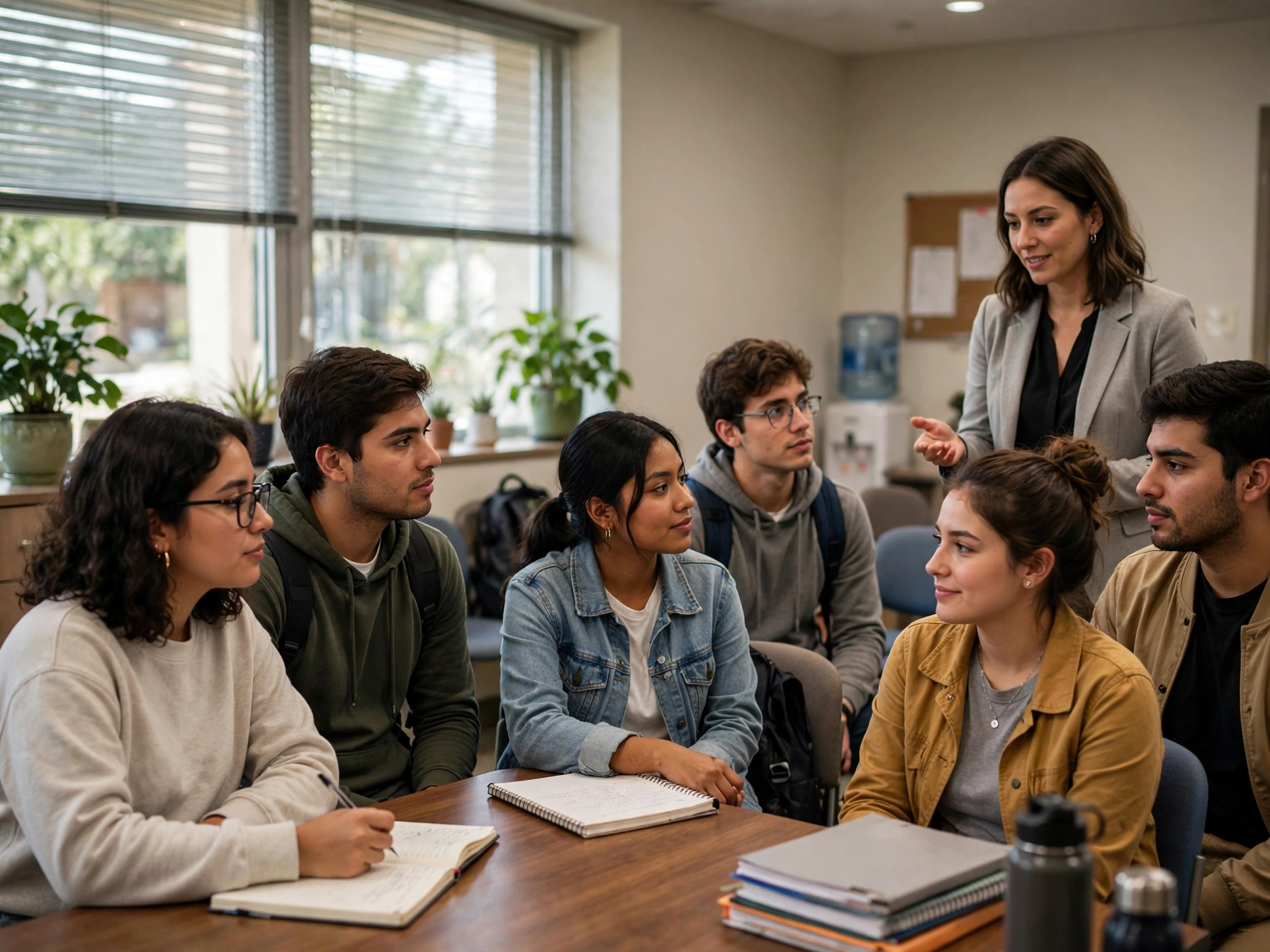Estudiantes en orientación de servicio social y prácticas en CIJ